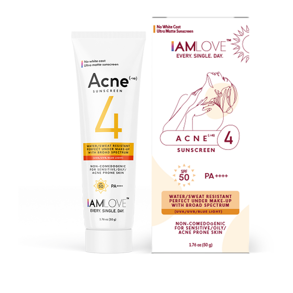 Acne (-ve)⁴ Sunscreen